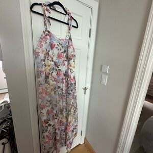 Floral Maxi Dress with Straps